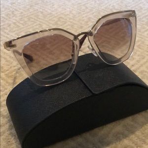 Lucite cat eye Prada sunglasses